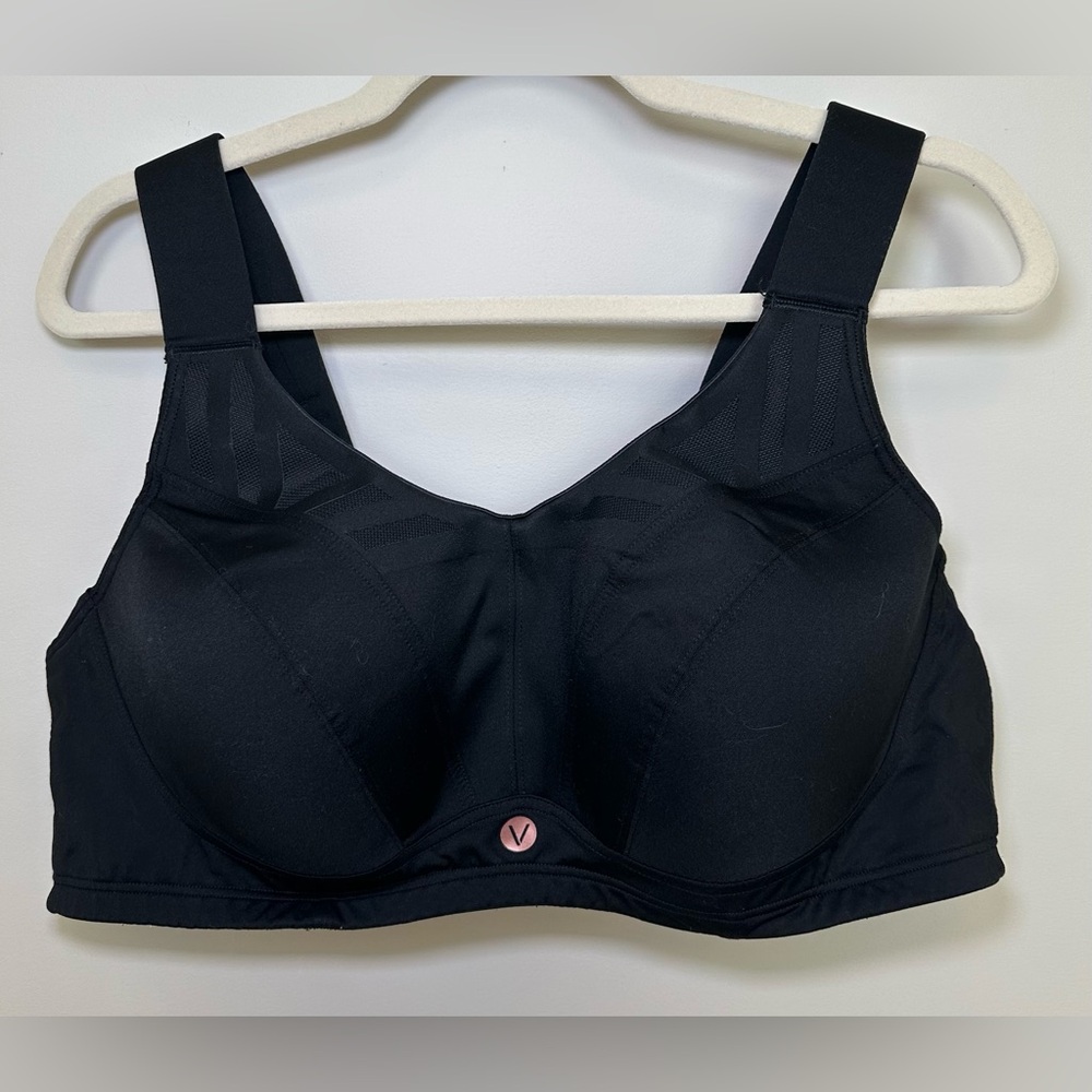 LIVI Active Lane Bryant Black High Impact Sports Bra Full Support plus Size 44D